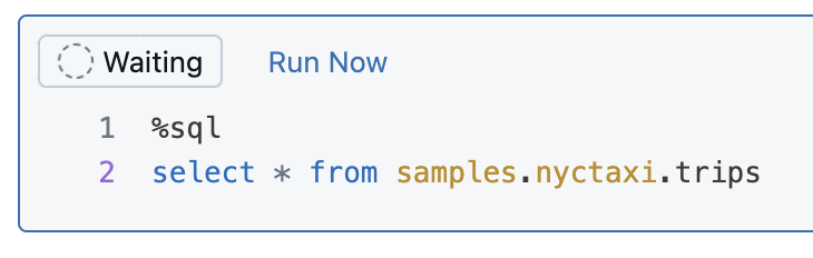 Run a SQL cell in parallel with current running cell.
